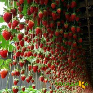 Клубника ампельная Анастасия купить по цене от 370р. в интернет-магазине «Посадика» с доставкой почтой в в Ожерельее и по всей России – [изображение №1].