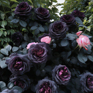 Роза Черная купить по цене от 450р. в интернет-магазине «Посадика» с доставкой почтой в в Ожерельее и по всей России – [изображение №1].